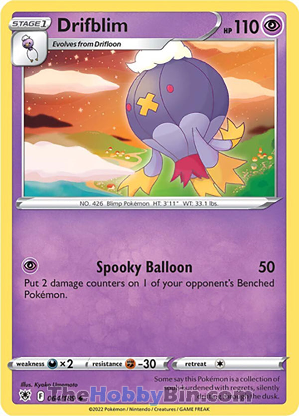 Drifblim #64/189 Uncommon - Astral Radiance Pokemon card