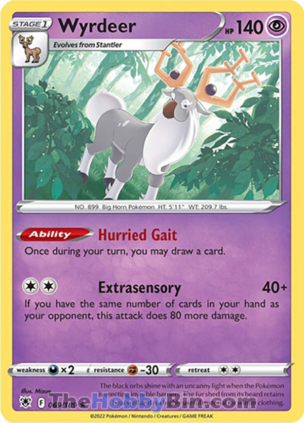 Wyrdeer Astral Radiance Holo Rare #069/189 – The Hobby Bin