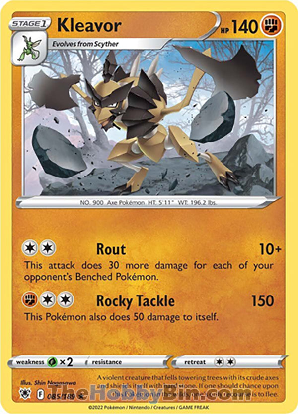 Kleavor #85/189 Rare - Astral Radiance Pokemon card