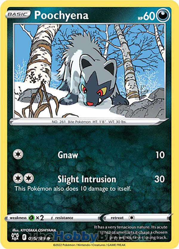 Poochyena #95/189 Common - Astral Radiance Pokemon card