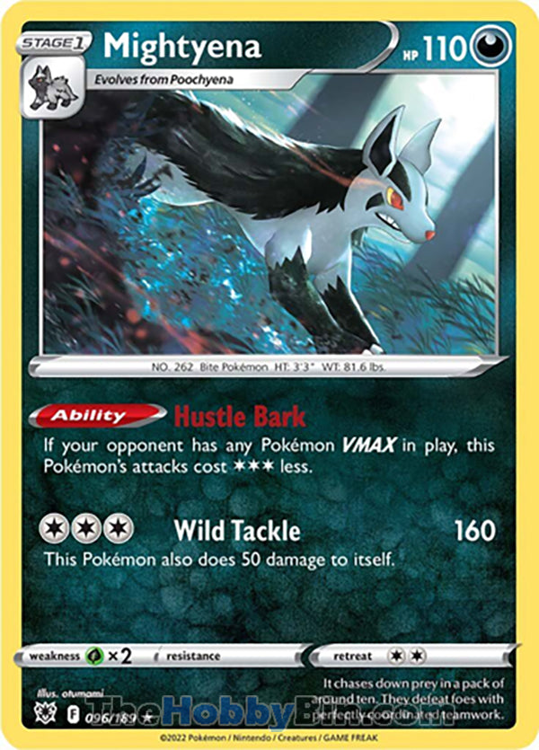 Mightyena #96/189 Rare - Astral Radiance Pokemon card