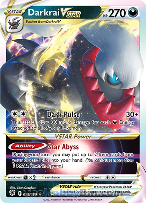 Darkrai VSTAR Astral Radiance Ultra Rare #099/189