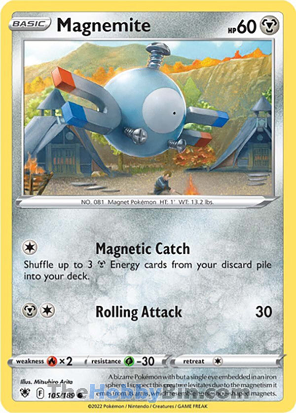 Magnemite #105/189 Common - Astral Radiance Pokemon card