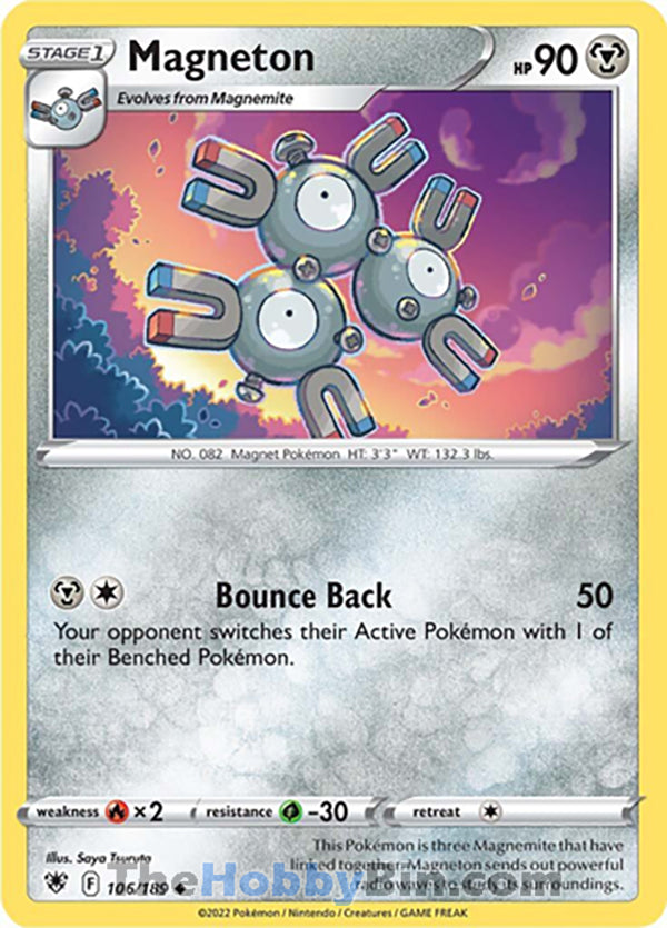 Magneton #106/189 Uncommon - Astral Radiance Pokemon card