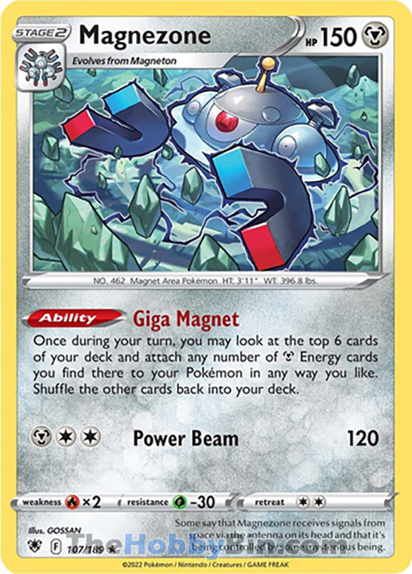 Magnezone #107/189 Holo Rare - Astral Radiance Pokemon card