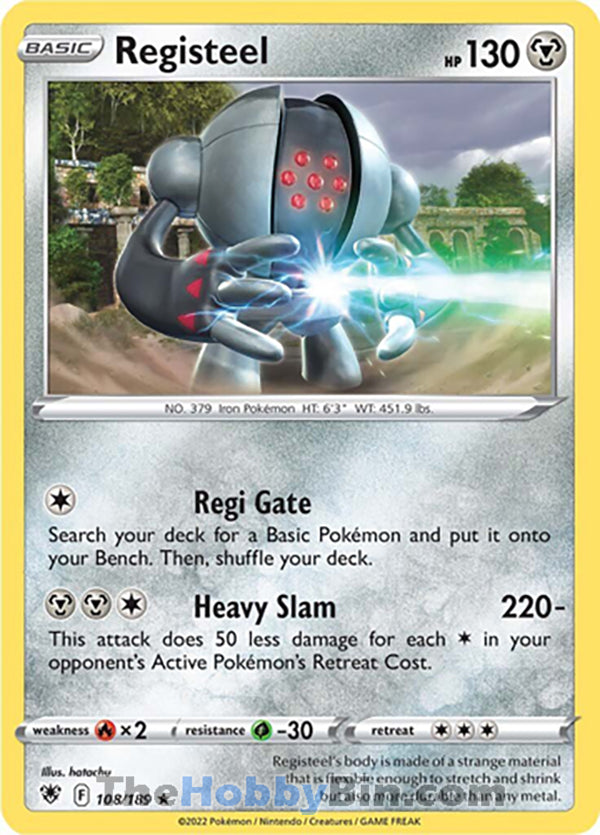 Registeel #108/189 Rare - Astral Radiance Pokemon card