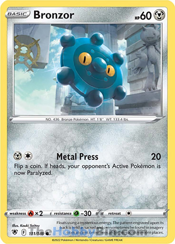 Bronzor #111/189 Common - Astral Radiance Pokemon card