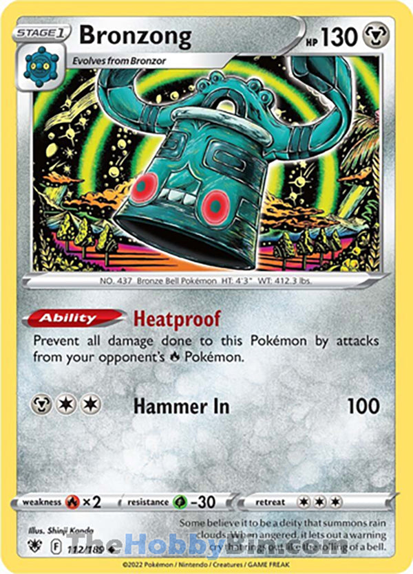 Bronzong #112/189 Uncommon - Astral Radiance Pokemon card