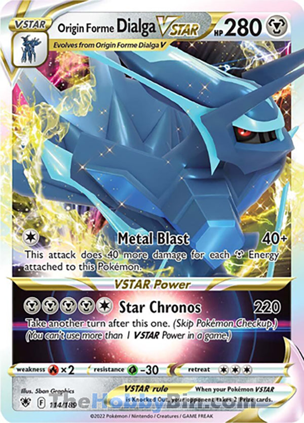 Origin Forme Dialga VSTAR #114/189 Ultra Rare - Astral Radiance Pokemon card