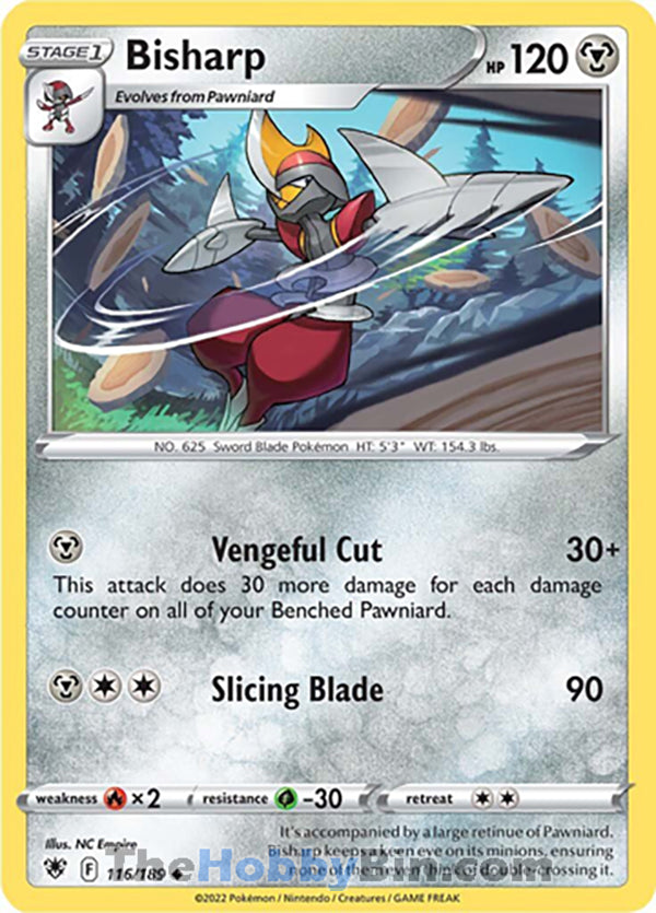 Bisharp #116/189 Uncommon - Astral Radiance Pokemon card