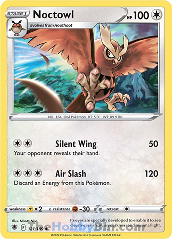Noctowl #121/189 Uncommon - Astral Radiance Pokemon card