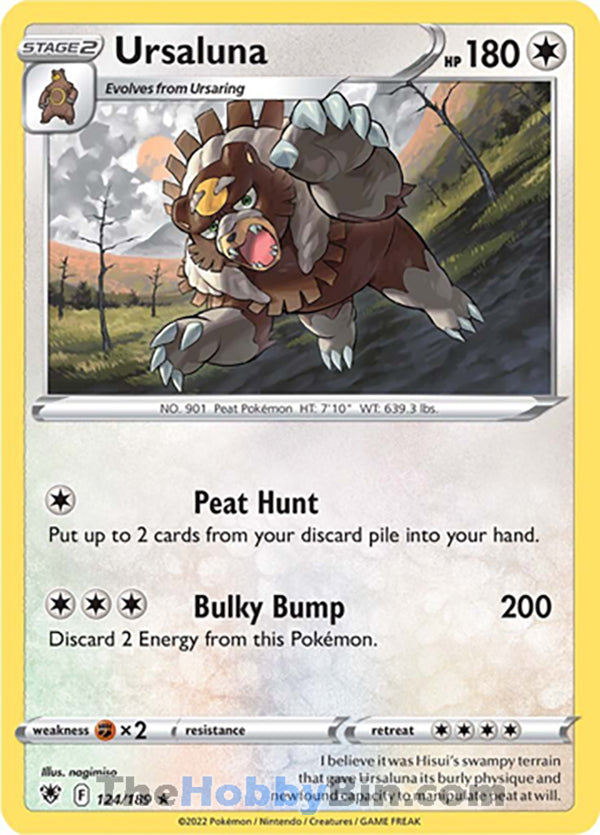 Ursaluna #124/189 Rare - Astral Radiance Pokemon card