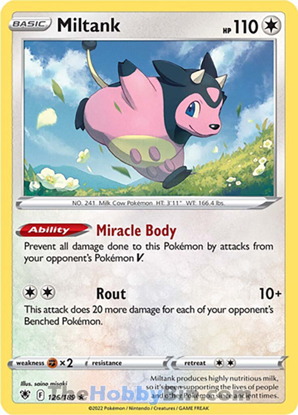 Miltank #126/189 Holo Rare - Astral Radiance Pokemon card