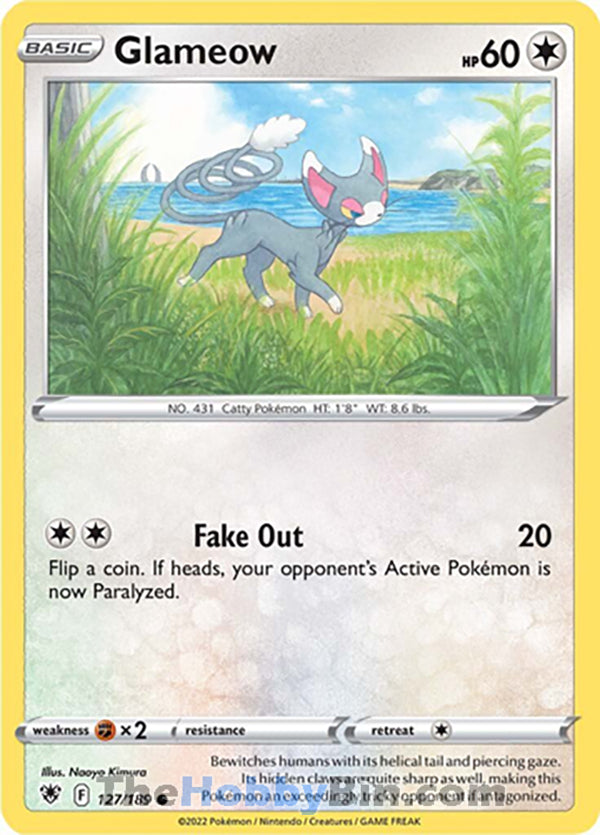 Glameow #127/189 Common - Astral Radiance Pokemon card