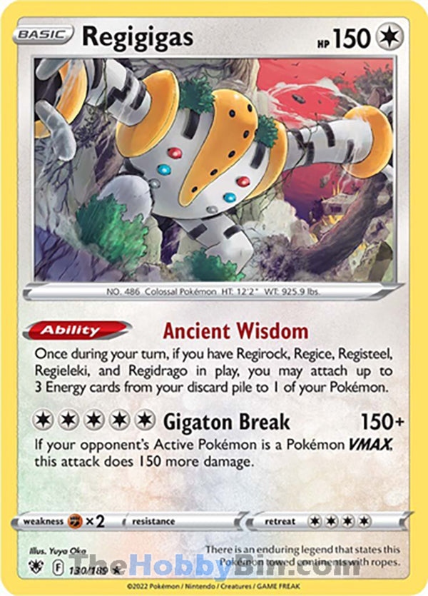 Regigigas #130/189 Holo Rare - Astral Radiance Pokemon card
