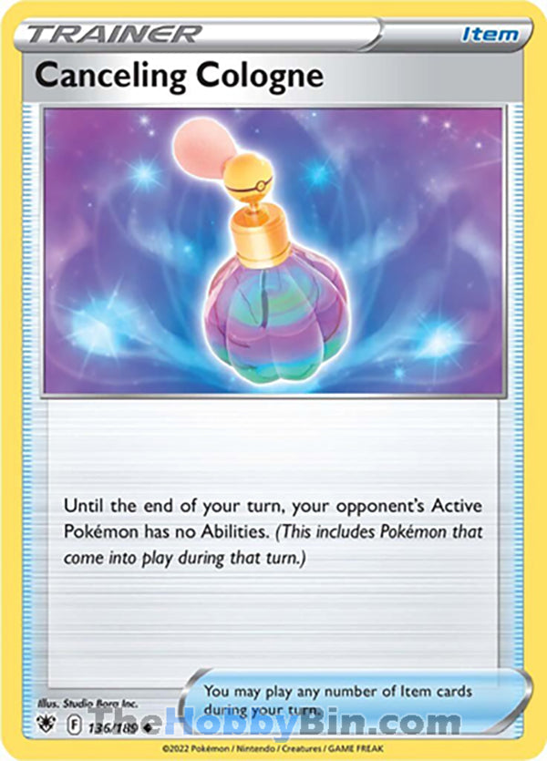 Canceling Cologne #136/189 Uncommon - Astral Radiance Pokemon card