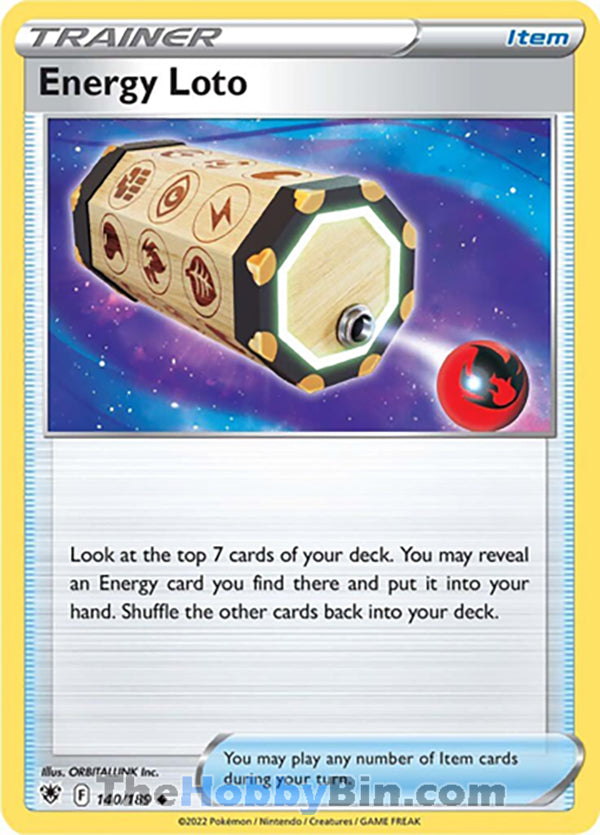 Energy Loto #140/189 Uncommon - Astral Radiance Pokemon card