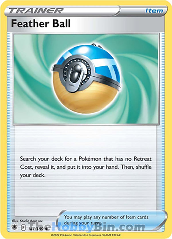 Feather Ball #141/189 Uncommon - Astral Radiance Pokemon card