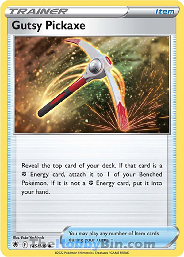 Gutsy Pickaxe #145/189 Uncommon - Astral Radiance Pokemon card