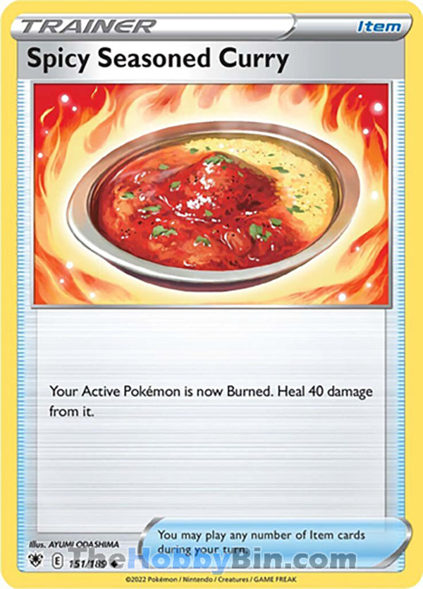 Spicy Seasoned Curry #151/189 Uncommon - Astral Radiance Pokemon card