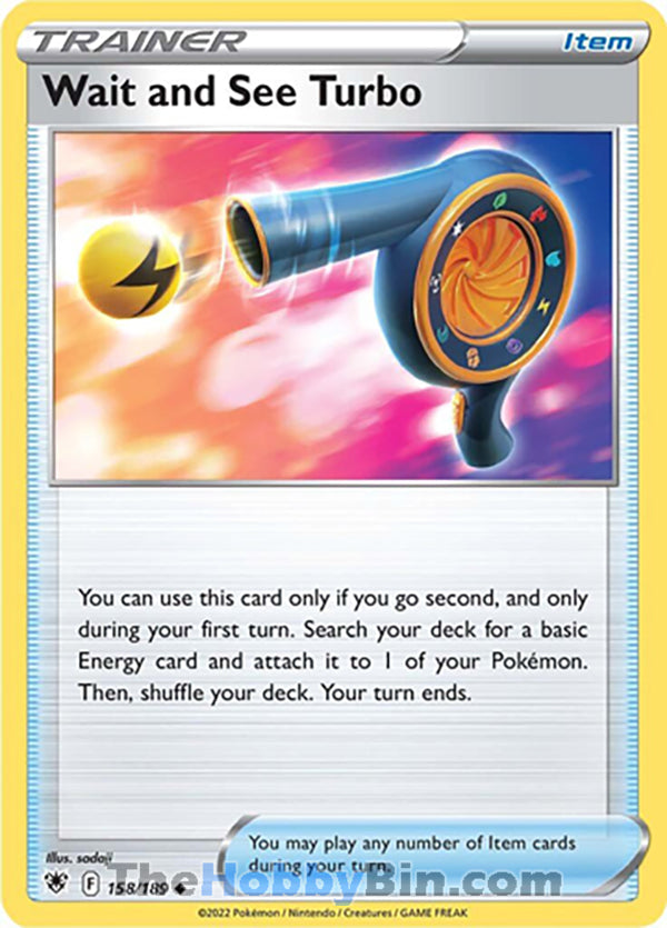 Wait and See Turbo #158/189 Uncommon - Astral Radiance Pokemon card