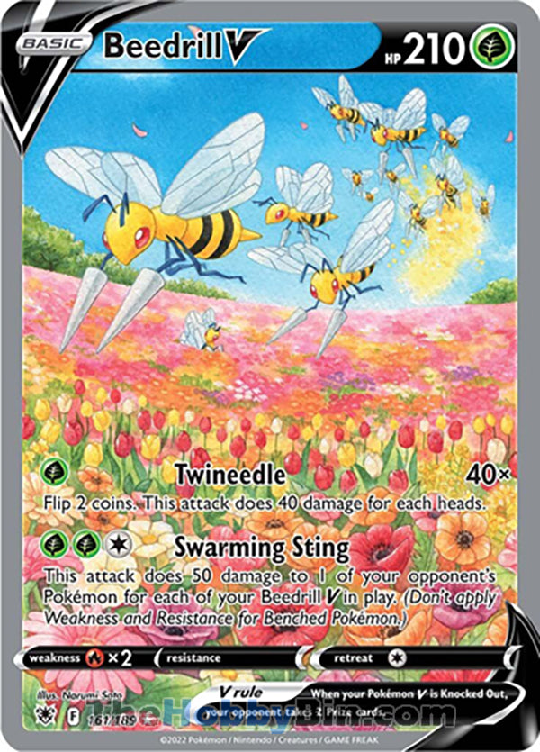 Beedrill V #161/189 Ultra Rare - Astral Radiance Pokemon card
