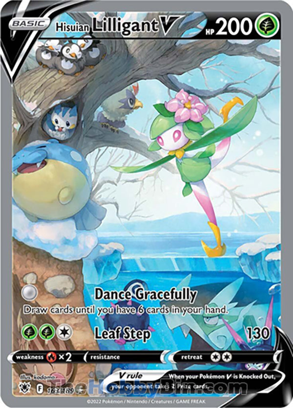 Hisuian Lilligant V #163/189 Ultra Rare - Astral Radiance Pokemon card
