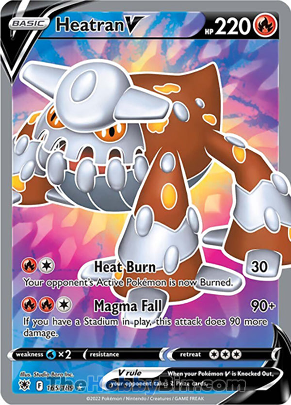 Heatran V #165/189 Ultra Rare - Astral Radiance Pokemon card
