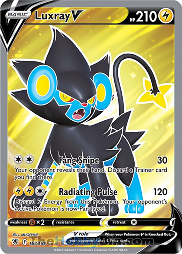 Luxray V #168/189 Ultra Rare - Astral Radiance Pokemon card