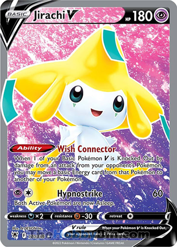 Jirachi V #170/189 Ultra Rare - Astral Radiance Pokemon card