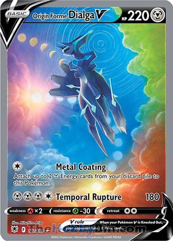 Origin Forme Dialga V #177/189 Ultra Rare - Astral Radiance Pokemon card