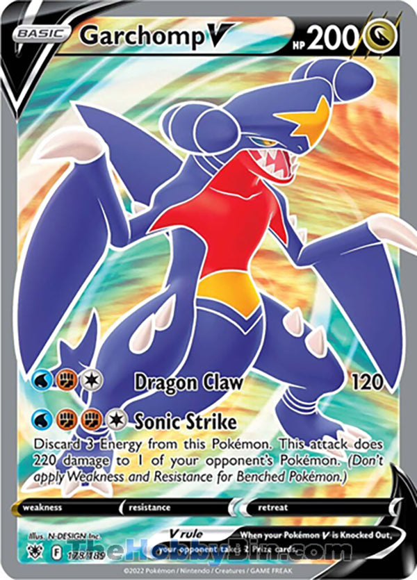 Garchomp V #178/189 Ultra Rare - Astral Radiance Pokemon card