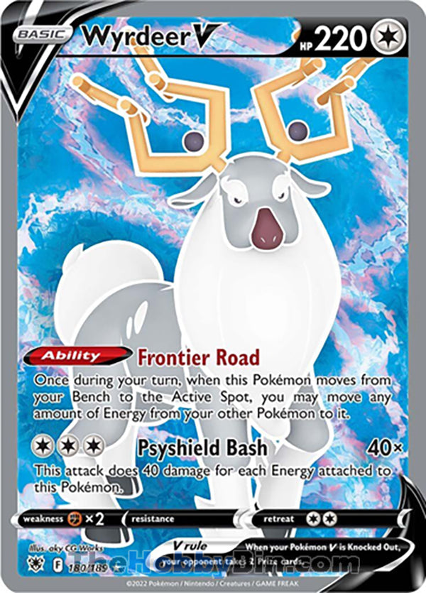 Wyrdeer V #180/189 Ultra Rare - Astral Radiance Pokemon card