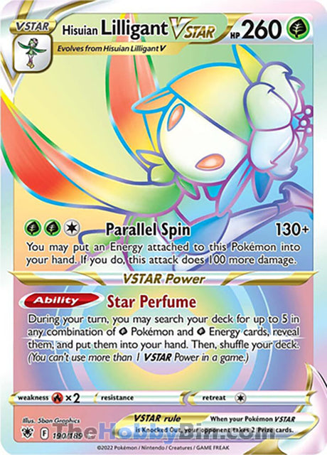 Hisuian Lilligant VSTAR Astral Radiance Secret Rare #190/189