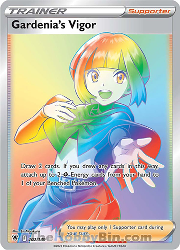 Gardenia's Vigor #202/189 Secret Rare - Astral Radiance Pokemon card