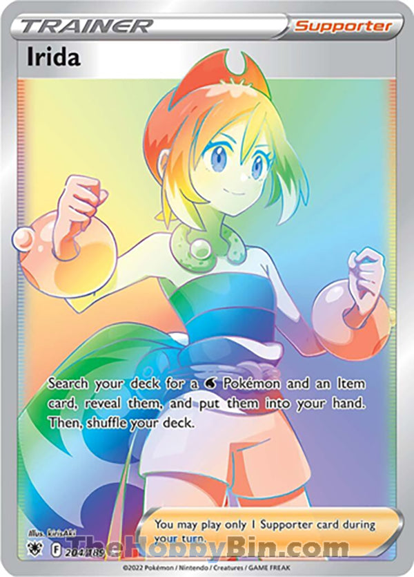Irida #204/189 Secret Rare - Astral Radiance Pokemon card