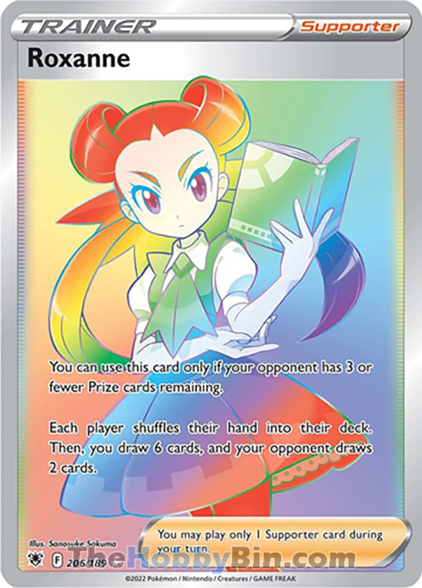 Roxanne #206/189 Secret Rare - Astral Radiance Pokemon card