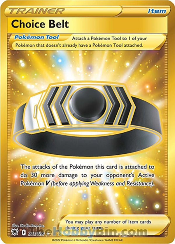 Choice Belt #211/189 Secret Rare - Astral Radiance Pokemon card
