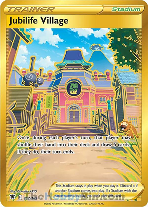 Jubilife Village #212/189 Secret Rare - Astral Radiance Pokemon card