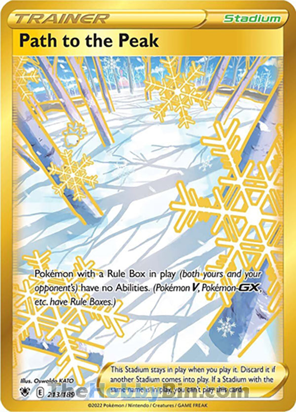 Path to the Peak #213/189 Secret Rare - Astral Radiance Pokemon card