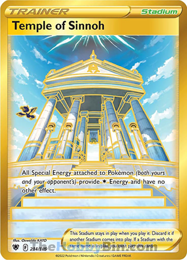 Temple of Sinnoh #214/189 Secret Rare - Astral Radiance Pokemon card