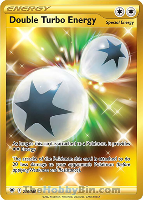 Double Turbo Energy #216/189 Secret Rare - Astral Radiance Pokemon card