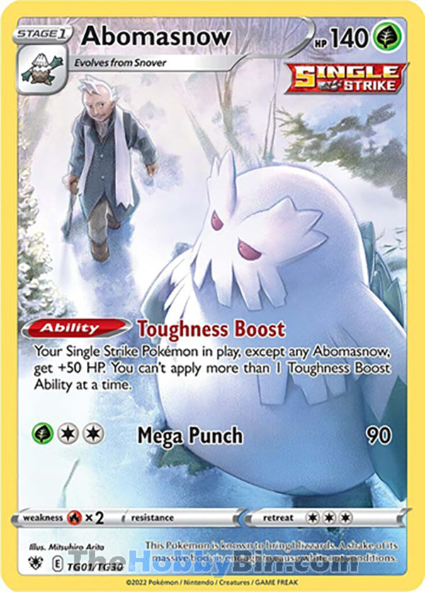 Abomasnow #TG01/TG30 Ultra Rare - Astral Radiance Pokemon card