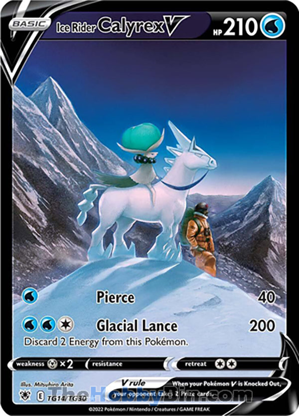 Ice Rider Calyrex V #TG14/TG30 Ultra Rare - Astral Radiance Pokemon card