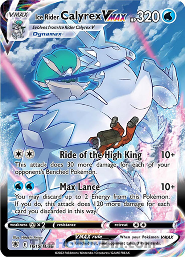 Ice Rider Calyrex VMAX Astral Radiance Ultra Rare #TG15/TG30