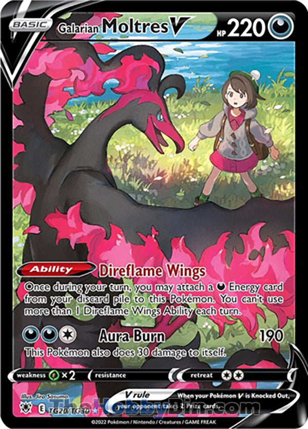 Galarian Moltres V #TG20/TG30 Ultra Rare - Astral Radiance Pokemon card