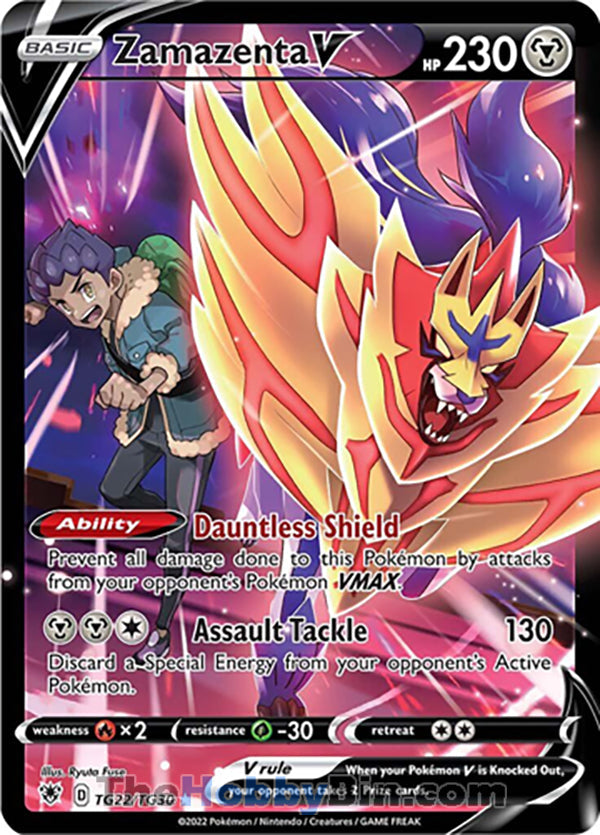 Zamazenta V #TG22/TG30 Ultra Rare - Astral Radiance Pokemon card