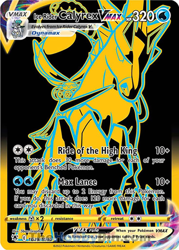 Ice Rider Calyrex VMAX Astral Radiance Secret Rare #TG29/TG30