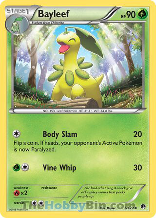 Bayleef #2/122 Uncommon - BREAKpoint Pokemon card