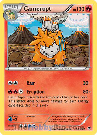 0013 Camerupt Rare BREAKpoint